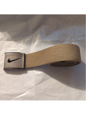 Nike Golf Beige Tan Canvas Belt - size XL